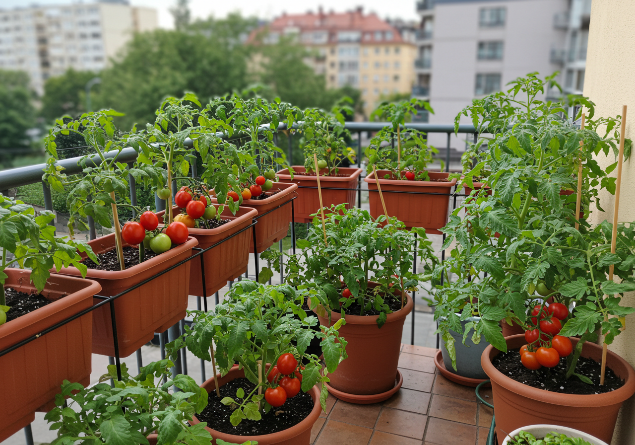 cultivo de tomate na varanda