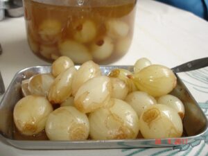 cebola em conserva